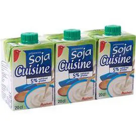 Préparation culinaire à base de soja 5% MG UHT (3x20cl)