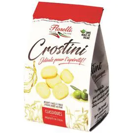 FLORELLI Biscuits apéritifs crostini à l'huile d'olive 100g