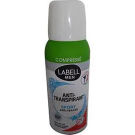 LABELL MEN Anti-transpirant compressé 48 h Sport anti-traces 100ml