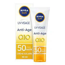 Protection Solaire Crème Uv Visage Anti-Âge SPF50 Q10 (50ml)