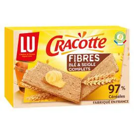 LU, CRACOTTE Biscottes au blé et au seigle 250g