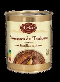 SAUCISS TOULOUSE LENTILLE (840g)