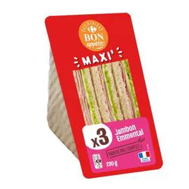 Sandwich maxi jambon emmental (230g)
