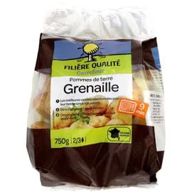 CARREFOUR Pommes de terre de consommation Grenaille Gourmandine Micro-ondable 750g