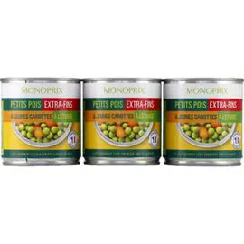 Petits pois extra-fins & jeunes carottes à l'étuvée (390g)