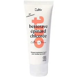 CULTIV Masque Visage 2 en 1 Hydratant & Exfoliant Bio 75ml