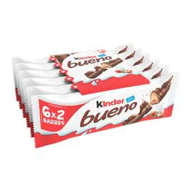 KINDER, BUENO Gaufrettes de chocolat au lait 258g