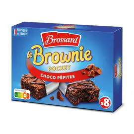 BROSSARD Gâteaux brownie chocolat pépites 240g