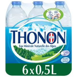 THONON Eau minérale naturelle 6x50cl