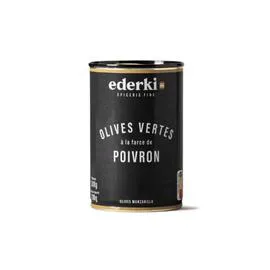 Olives vertes à la farce de poivron (130g)