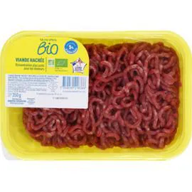 MONOPRIX BIO Viande hachée de boeuf façon bouchère 5% mat. gr. Bio 350g