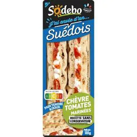 Sandwich suédois chèvre tomates (135g)
