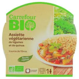 CARREFOUR BIO Plat cuisiné légumes et quinoa bio 350g