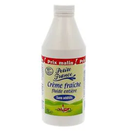 Crème Fraiche Entière Fluide Sans Additifs 30% Mat.Gr. (1l)