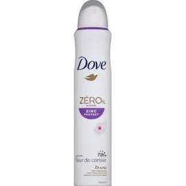 DOVE Déodorant Zéro % Alcool Zinc Protect parfum Fleur de Cerisier 200ml