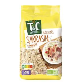 Céréales flocons de sarrasin complets sans gluten Bio (500g)