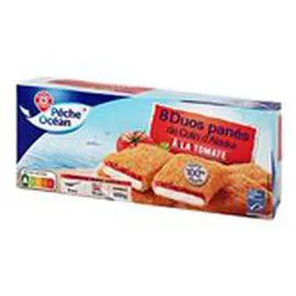 MARQUE REPÈRE, PÊCHE OCÉAN Poisson pané Tomate - MSC - x8 600g