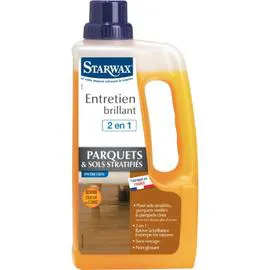 STARWAX Entretien brillant 2en1 tous parquets et sols stratifiés 1l