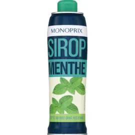 MONOPRIX Sirop Menthe à diluer 750ml