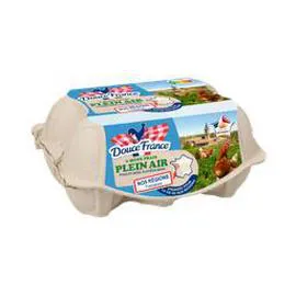 Oeufs de poules élevées en plein air (x6)