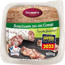 Saucisson Sec au Comté tranché (100g)