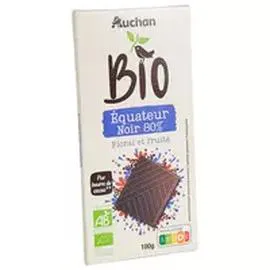 Tablette de chocolat noir 80% Equateur (100g)