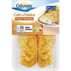 ODYSSÉE Colin d'Alaska façon Meunière 2x100g