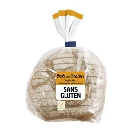 Pain boule aux graines tranché sans gluten (400g)