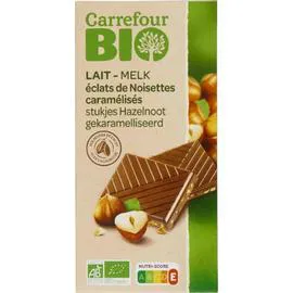 Chocolat lait noisettes caramélisées (100g)
