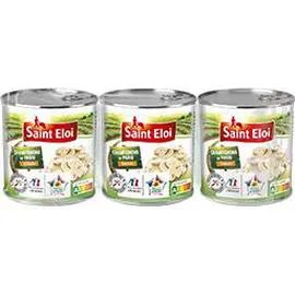 SAINT ELOI Champignons de Paris émincés 3x115g