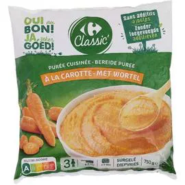 CARREFOUR CLASSIC' Purée cuisinée à la carotte 750g