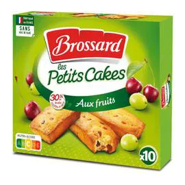 BROSSARD Gâteaux mini cakes aux fruits 10x30g