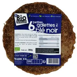 BIOBLEUD Galettes Au Blé Noir X6 Bio 360g
