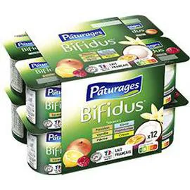 Lait fermenté Bifidus aromatisé aux fruits (12x125g)
