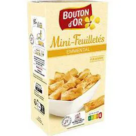 BOUTON D'OR Mini-feuilletés emmental 125g