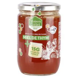 Miel de thym et gelée royale (800g)