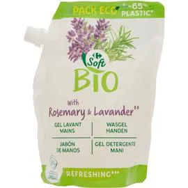 CARREFOUR SOFT Gel lavant mains recharge romarin lavande 500ml