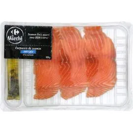 Carpaccio de saumon nature (120g)