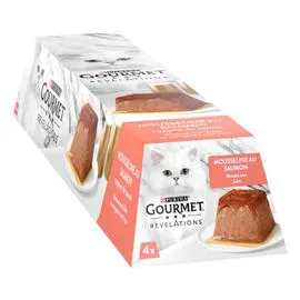 PURINA Aliment pour chat mousseline au saumon 228g