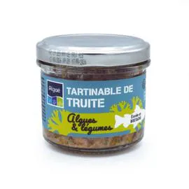 Tartinable de truite algues et légumes (90g)