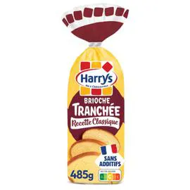 HARRYS Brioche tranchée nature recette classique sans additif 485g