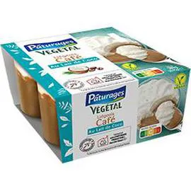 Végétal - Dessert Liégeois café au lait de coco (380g)