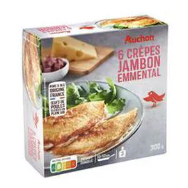 AUCHAN Crêpe jambon emmental 300g