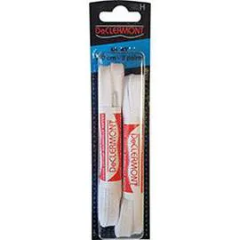 Lacets plats blancs 110cm (x2)
