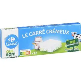 CARREFOUR CLASSIC' Fromage Le Carré Crémeux 12x20g