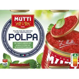 Tomates concassées fines au basilic (800g)