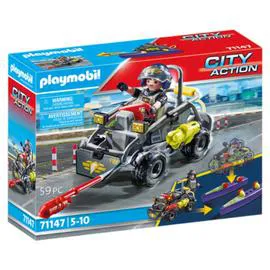 PLAYMOBIL Quad transformable de bandit l'unité