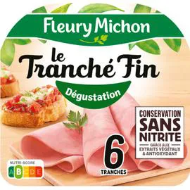 Jambon sans couenne tranché fin (180g)