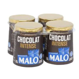 Yaourt emprésuré chocolat intense (4x125g)