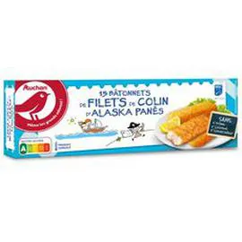Bâtonnet panés de filets de colin d'Alaska MSC (450g)